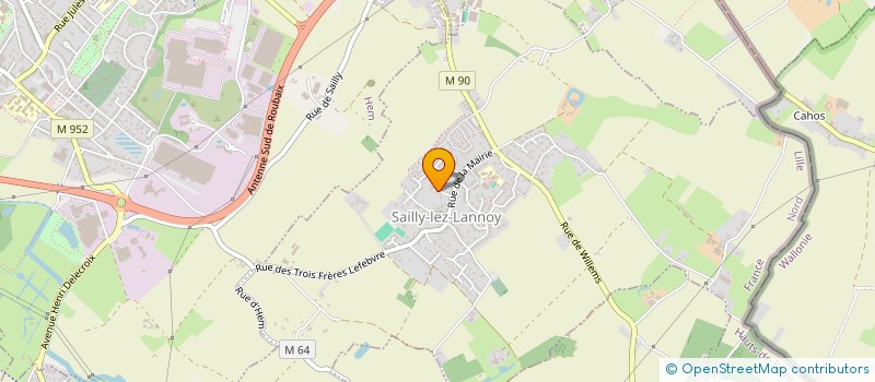 localisation de l'entreprise LYS 2022  SAILLY-LEZ-LANNOY
