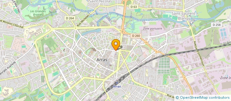 localisation de l'entreprise LYS à ARRAS