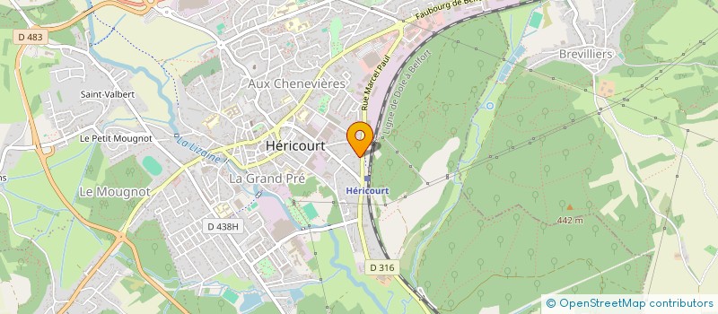 localisation de l'entreprise LYS  HERICOURT