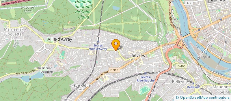 localisation de l'entreprise LYS à SEVRES