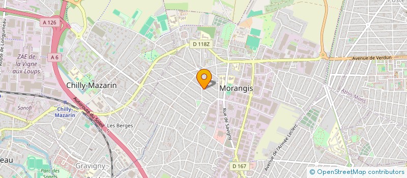 localisation de l'entreprise LYS à MORANGIS
