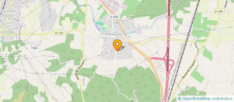 localisation de l'entreprise LYS  MALATAVERNE