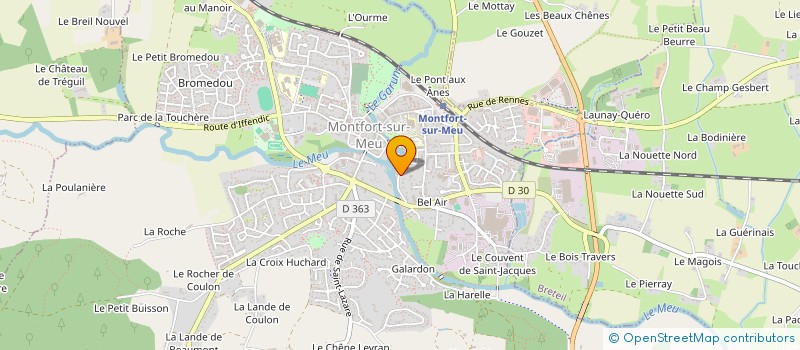 localisation de l'entreprise LYS  MONTFORT-SUR-MEU