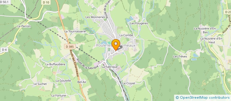 localisation de l'entreprise LYS  POULE-LES-ECHARMEAUX