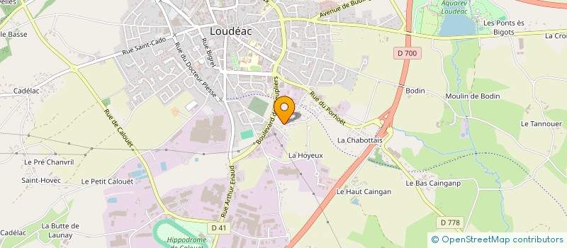 localisation de l'entreprise LYS  LOUDEAC