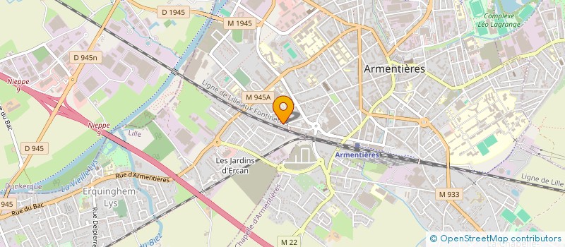 localisation de l'entreprise LYS AMBULANCE SARL à ARMENTIERES
