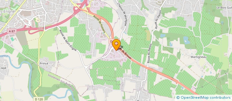 localisation de l'entreprise LYS AUBANCE MURS ERIGNE  LES GARENNES SUR LOIRE