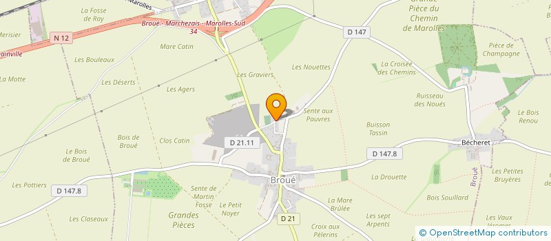 localisation de l'entreprise LYS AUTO à BROUE