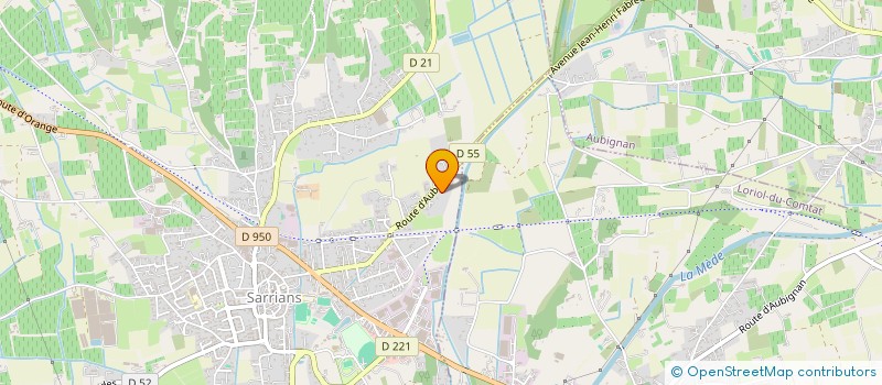 localisation de l'entreprise LYS AVIATION à SARRIANS
