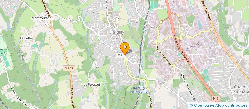 localisation de l'entreprise LYS BLEU  DARDILLY