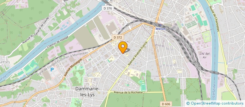localisation de l'entreprise LYS COIFFURE à DAMMARIE-LES-LYS