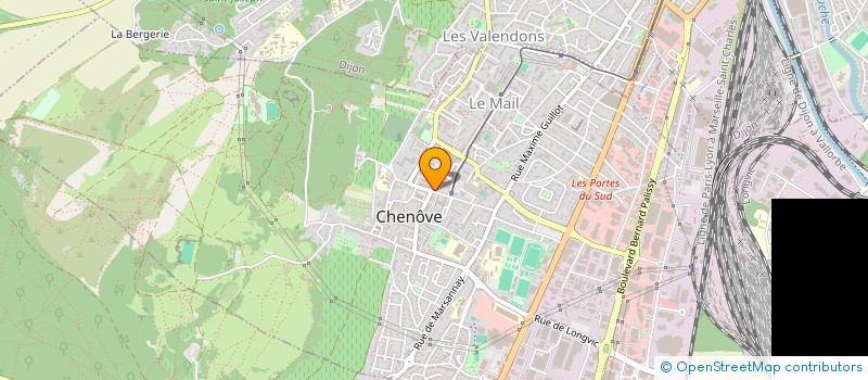 localisation de l'entreprise LYS' COIFFURE  CHENOVE