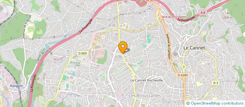 localisation de l'entreprise LYS CONCEPT à LE CANNET