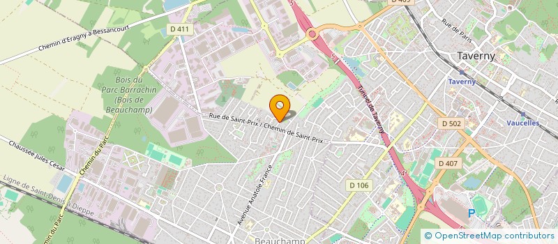 localisation de l'entreprise LYS CORP  TAVERNY