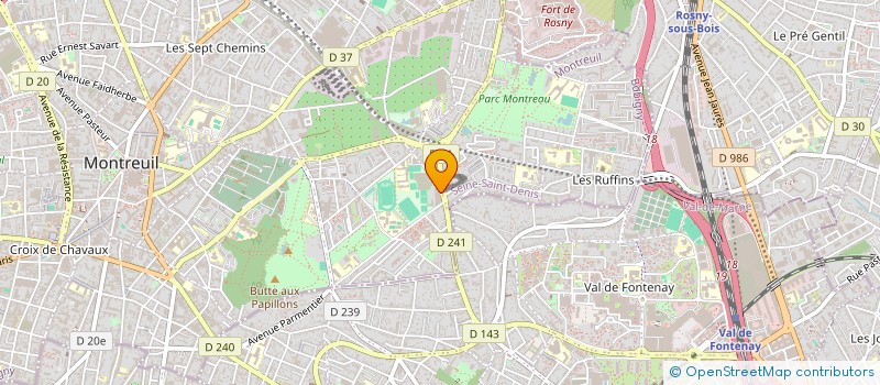 localisation de l'entreprise LYS DISTRI  MONTREUIL