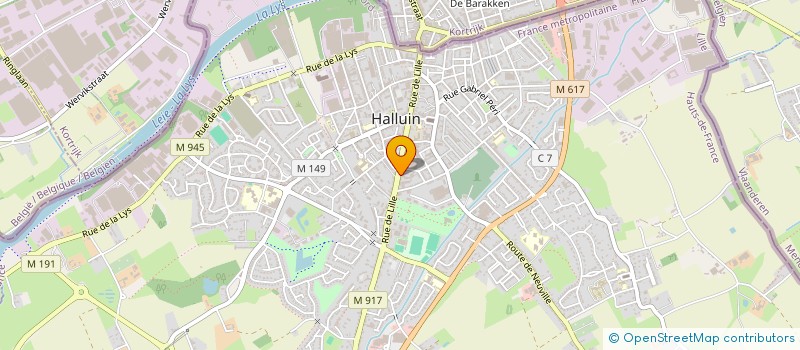 localisation de l'entreprise LYS FRAIS à HALLUIN