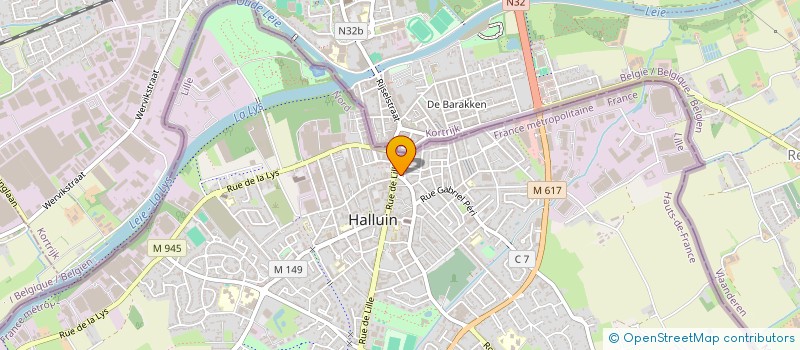 localisation de l'entreprise LYS FRUITS  HALLUIN