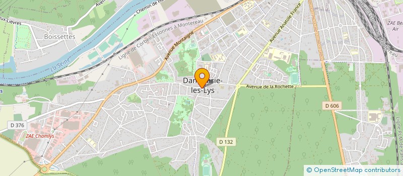 localisation de l'entreprise LYS GYMNASTIQUE RYTHMIQUE SPORTIVE à DAMMARIE-LES-LYS