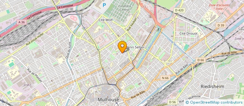 localisation de l'entreprise LYS'HAIR  MULHOUSE