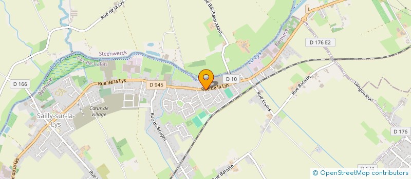 localisation de l'entreprise LYS IMMO à SAILLY-SUR-LA-LYS