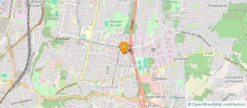 localisation de l'entreprise LYS INVEST à CENON