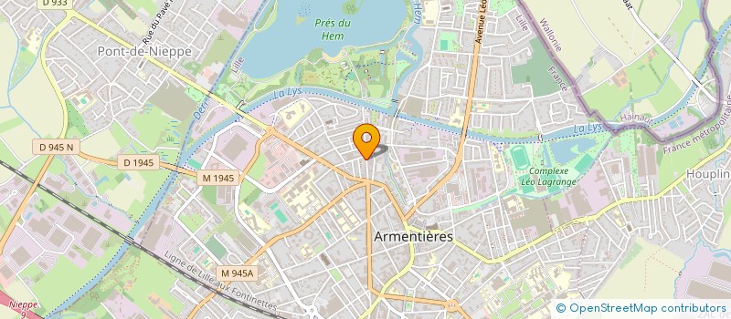 localisation de l'entreprise LYS JARDINS  ARMENTIERES