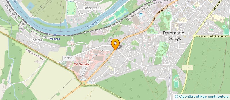 localisation de l'entreprise LYS LOCATION à DAMMARIE-LES-LYS