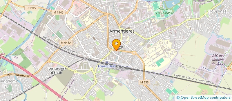 localisation de l'entreprise LYS MARBRERIE MONUMENTS à ARMENTIERES