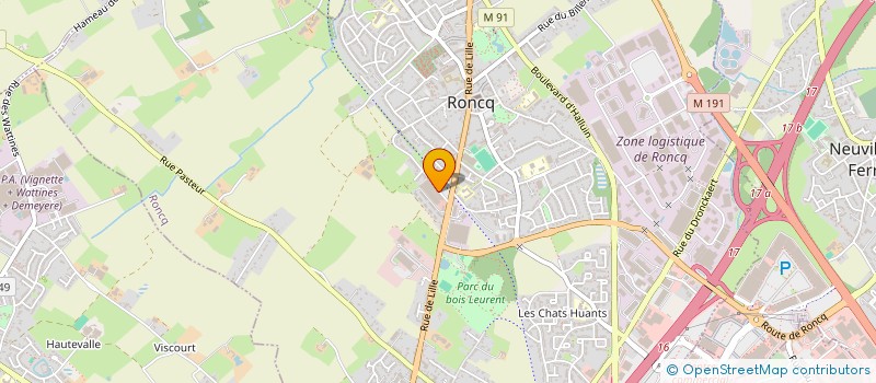 localisation de l'entreprise LYS-ORL  RONCQ