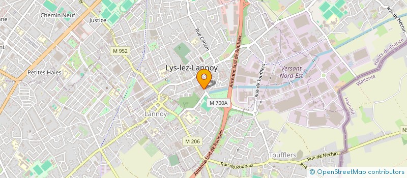 localisation de l'entreprise LYS PECHE  LYS-LEZ-LANNOY