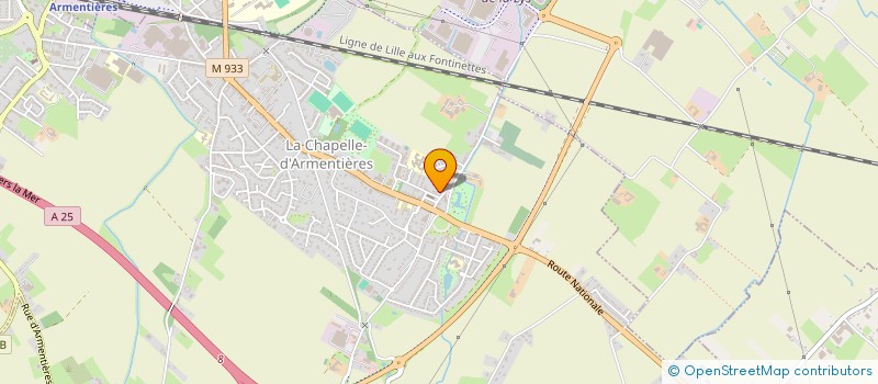 localisation de l'entreprise LYS POSTUROSPORT  LA CHAPELLE D ARMENTIERES