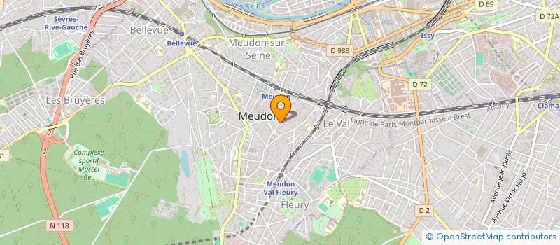 localisation de l'entreprise LYS ROUGE à MEUDON