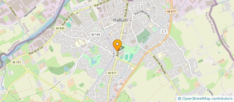 localisation de l'entreprise LYS SAVEURS  HALLUIN