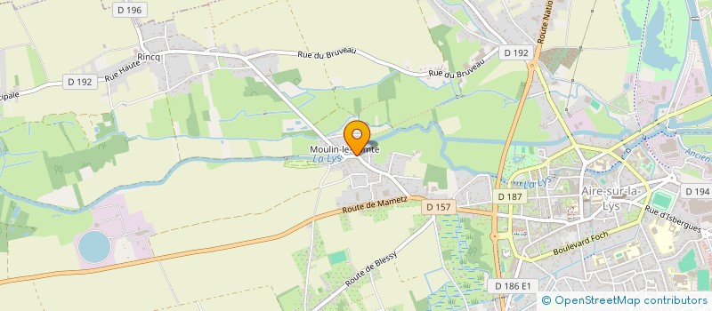 localisation de l'entreprise LYS SERVICES CHAUFFAGE PLOMBERIE  AIRE-SUR-LA-LYS