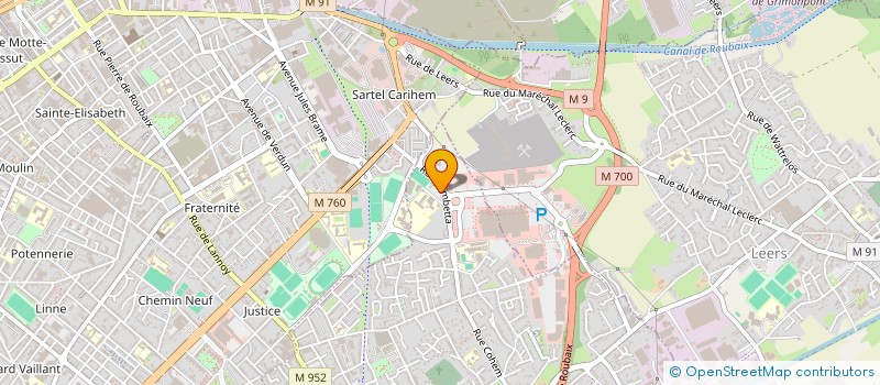 localisation de l'entreprise LYS TENNIS CLUB  LYS-LEZ-LANNOY