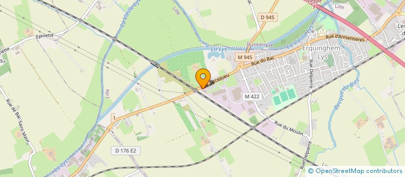 localisation de l'entreprise LYS TOITURE SERVICE  ERQUINGHEM-LYS