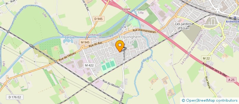 localisation de l'entreprise LYS VTT  ERQUINGHEM-LYS