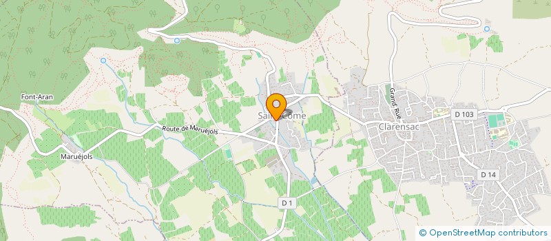 localisation de l'entreprise LYSA  SAINT-COME-ET-MARUEJOLS