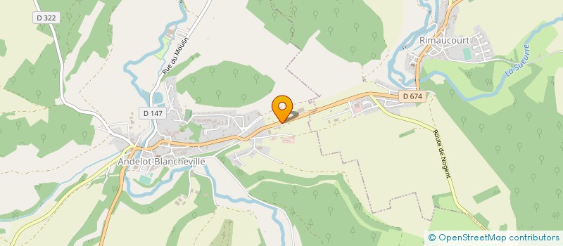 localisation de l'entreprise LYSA à ANDELOT-BLANCHEVILLE