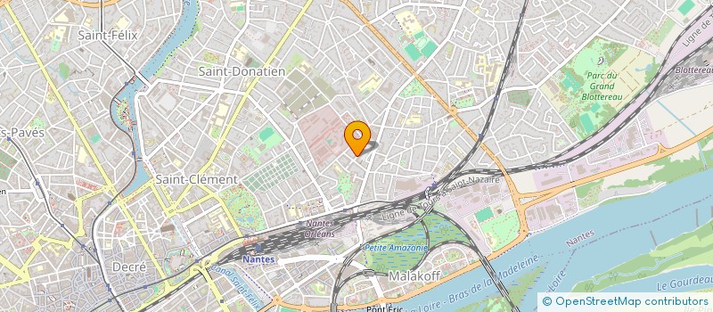 localisation de l'entreprise LYSA à NANTES