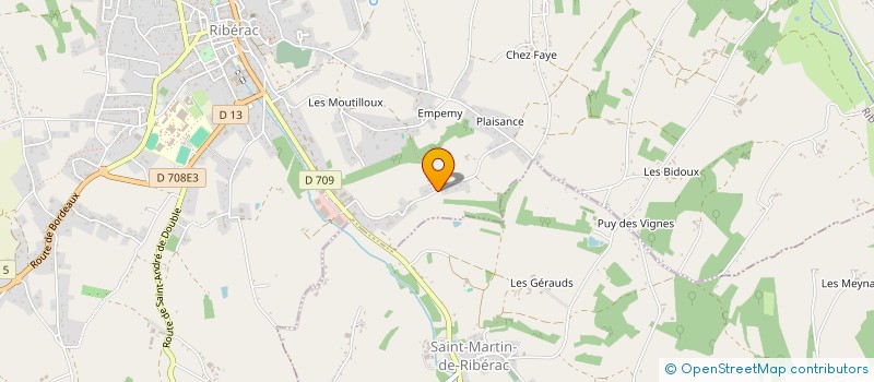 localisation de l'entreprise LYSA  RIBERAC