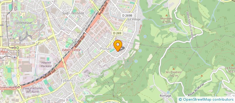 localisation de l'entreprise LYSA  POISAT