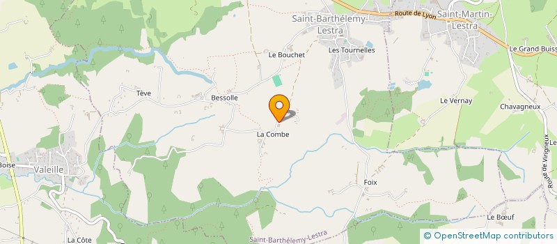 localisation de l'entreprise LYSA  SAINT-BARTHELEMY-LESTRA