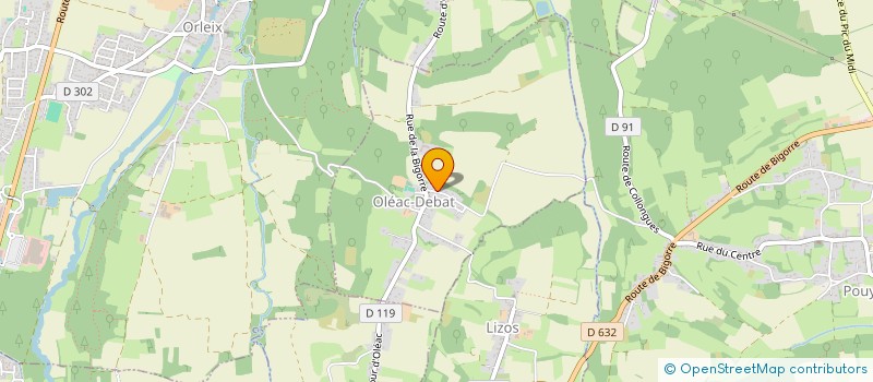 localisation de l'entreprise LYSAE  OLEAC-DEBAT