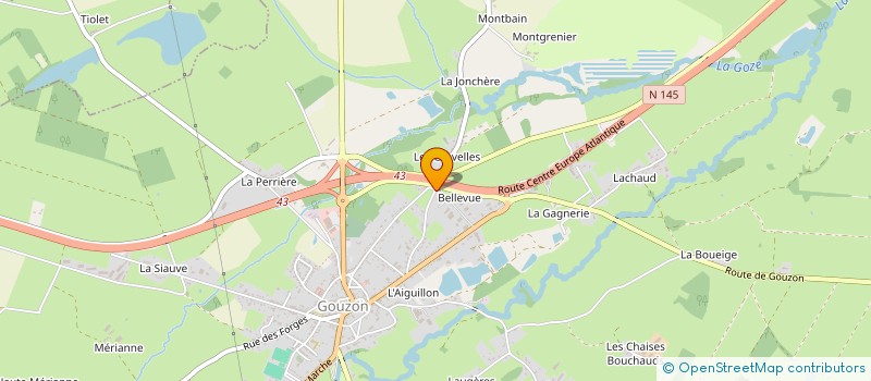 localisation de l'entreprise LYSANDE à CHATEAUROUX