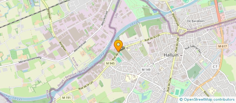 localisation de l'entreprise LYSBOIS à HALLUIN