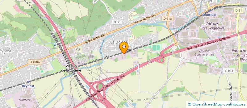 localisation de l'entreprise LYSEAL  LA BOISSE