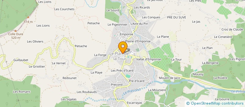 localisation de l'entreprise LYSEANNE à DRAGUIGNAN