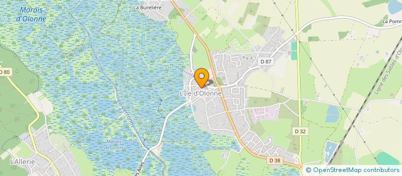 localisation de l'entreprise LYSEBRUNIER  L'ILE-D'OLONNE