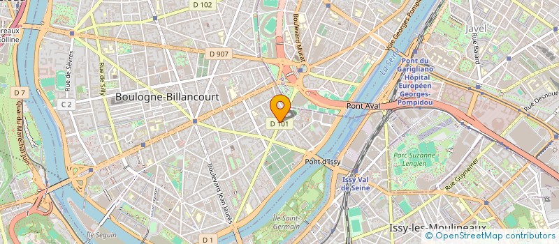 localisation de l'entreprise LYSEIS EXPLOITATION à BOULOGNE-BILLANCOURT